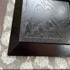 正方形　黒いお盆の画像