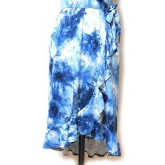 AMY BYER エイミーバイヤー カシュクールワンピース キッズMサイズ タイダイ染めブルーの画像