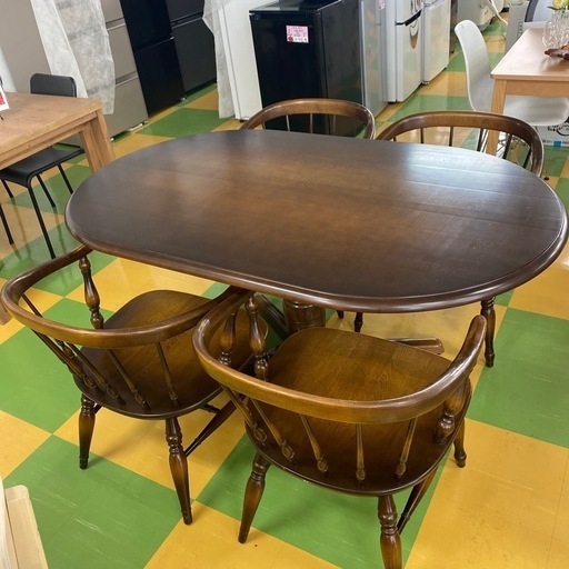 R40 アンティーク　キツツキマーク　ダイニングセット