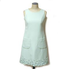 TOCCA BAMBINI トッカ バンビーニ 裾刺ワンピース 150サイズ ペールグリーンの画像