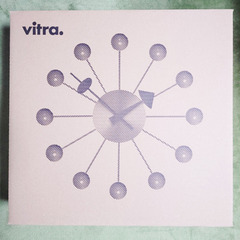【正規品◎新品未開封・未使用品】ヴィトラ Vitra Ball Clock ボールクロック Wall Clock ウォールクロック 掛け時計 デザイン：George Nelson ジョージ・ネルソン カラー：マルチカラー スイス デザイナー パントン イームズ イサム ノグチの画像