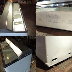 店頭引取歓迎 現状品 345L 業務用冷凍ショーケース サンヨー SCR-1813 幅180cm 三相極付き200V アイスクリーム 札幌市 新道東店の画像