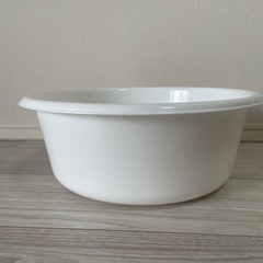 湯桶　シンプルな湯おけ　ナチュラルホワイト