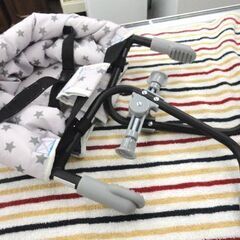 テーブルチェア スマートエンジェル グレイネイビースター キャンピングホルダー お食事椅子 対象年齢5か月～36か月まで 西岡店の画像