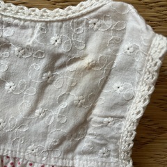 女児95サイズ　チュニック白/ピンク　美品の画像