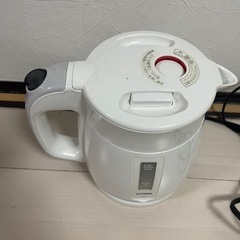 タイガー TIGER 電気ケトル 0.8L  PCF-G080 ホワイト【中古_美品】の画像
