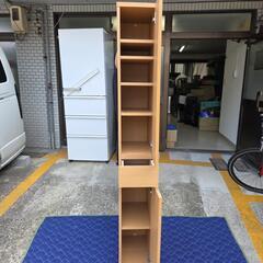 【配送無料】🌟細長い🌟木製収納棚 5301の画像