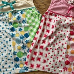 女児90サイズ　タンクトップ2枚セット青/ピンク　美品の画像