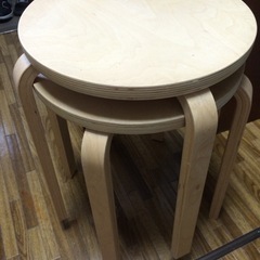 イケア　IKEA  丸椅子　スツール　2脚