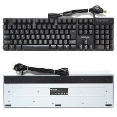 Lcsriya 美品 LEDバックライトゲーミングキーボード ZK-G090の画像