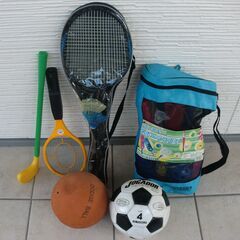 小学生外遊び　夏休みに　未使用スポーツコンボ7点セット＆バトミン...