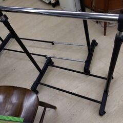 ワンコイン　極上美品　高さ伸縮式　ハンガーラック　物干し竿　ハンガー　ラックの画像