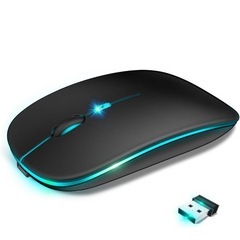 【全新品】ワイヤレス マウス 無線 薄型 マウスBluetooth5.0 静音 瞬時接続 小型 高感度 ブルートゥース 2.4GHz 3段階DPI切替の画像