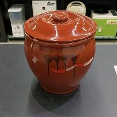 0716-112 漬物　蓋つき陶器の画像