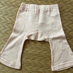 女児90サイズ　ズボン2枚セットピンク(長さ違い) 《未使用》の画像