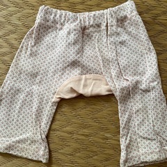 女児90サイズ　ズボン2枚セットピンク(長さ違い) 《未使用》の画像
