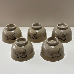 相馬焼　湯呑み５客の画像