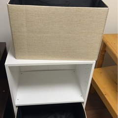 カラーボッス　ホワイト　引き出し付きの画像