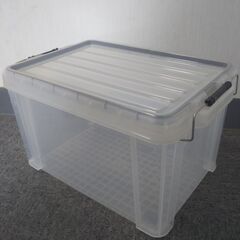 ◎ B プラスチック製 衣装ケース 上開き 幅30㎝ 奥行45㎝ 深さ26㎝ 収納ケース 衣服収納 薄い傷全体にややあり  の画像
