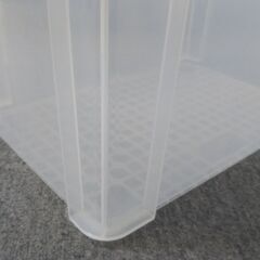 ◎ B プラスチック製 衣装ケース 上開き 幅30㎝ 奥行45㎝ 深さ26㎝ 収納ケース 衣服収納 薄い傷全体にややあり  の画像