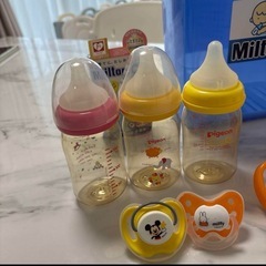 ピジョン哺乳瓶セット ミルトンセット　ピジョンマグマグセット　おしゃぶりの画像