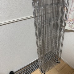 大きめ メタルラック キャスター付きの画像