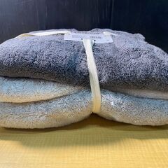 T216/グラデーション バスタオル 60cm x 120cm 3枚組　グレー　綿100％、高い吸水性　特殊紡績により、やわらかい風合いが長持ちの画像