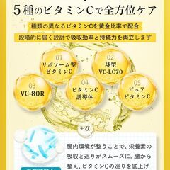 【新品・未使用】ビタミンc サプリ 乳酸菌（30日分）の画像