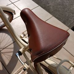 子供用 自転車 ブリヂストン 18インチ HACCHI ハッチ ベージュ 中古の画像