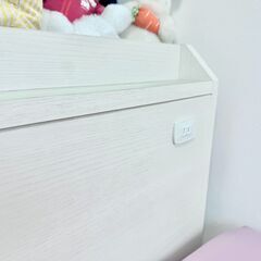 【無料】ニトリのセミダブルベッド（ヘッドボードにコンセント付き）の画像