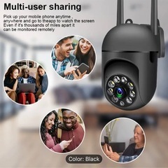 Ourlife-Safety カメラ HD 1080P、スマート WiFi ホーム セキュリティ カメラ、2.4GHz Wi-Fi、自動追跡、昼夜屋外ワイヤレス IP ビデオ監視、人間/ペット検出、1080P 2.4G WiFi 保護モニター、ナイトビジョン付き、屋外 WiFi セキュリティ カメラ、S
の画像