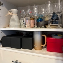 無料　7/22まで　食器棚 白の画像