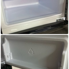 訳あり　ノンフロン冷凍冷蔵庫 2ドア 81L ブラック NRSD-8A-B 2020年購入の画像