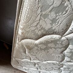 シングルマット　あげます。195/97/24ｃｍ　白系の画像
