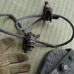 滑車とワイヤー中古の画像