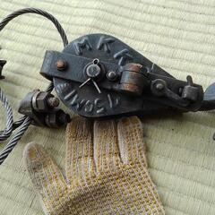 滑車とワイヤー中古の画像