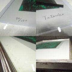 ベルク哲子 タイトル不明 シルクスクリーン ポスター オフセット印刷 ed.70/100 アート作品 額装付き オブジェ 札幌市 東区 新道東店の画像