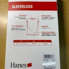 T214/ヘインズ　レディース　スリーブレスティー　2枚入り　日本サイズ　Lサイズの画像