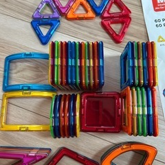 MAGFORMERS 60ピース おもちゃ　美品の画像
