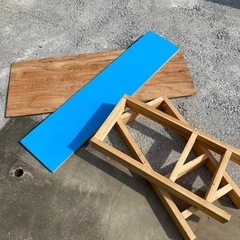 自作 DIY 折りたたみ 作業台 テーブルの画像