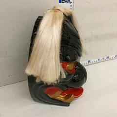 0716-257 鬼面　清酒ボトル　レトロ置物の画像