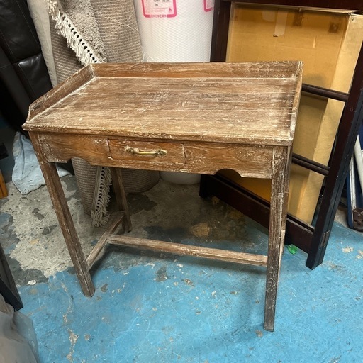作業台　展示台　木製　アンティーク調テーブル