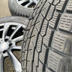 美品 バリ山溝 Team Sparco 235/60R18 冬タイヤ付4本セットの画像
