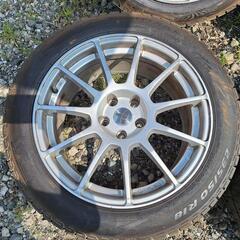 【全国配送可】18インチ【タイヤ付き】235/50R18☆8.5J☆TECMAG☆5-112☆バリ山☆アウディ Q3、VW、フォルクスワーゲン☆ティグアン、Q3RSの画像