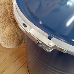 ★リユースのサカイつくば店★TK5891  ドラム缶インテリア ブルー H70×D48×W48 クリーニング済みの画像