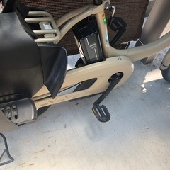 PAS babby   美品！ベージュ　電動 自転車　3人乗りの画像