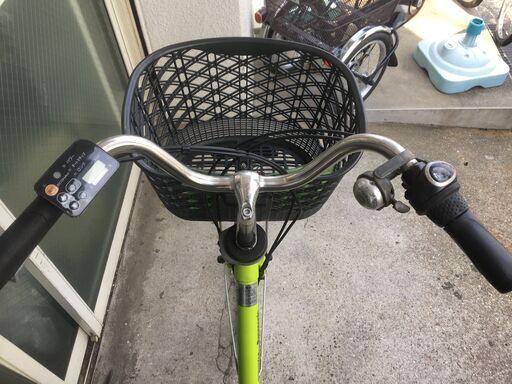 地域限定送料無料 パナソニック ビビ DX 6,6AH 24インチ 子供乗せ 黄緑