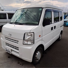 総額36.8万円 マツダ スクラムバン PC 車検2年 8万キロ台 4WD キーレス PW ハイルーフ 集中ドアロック カーラジオの画像