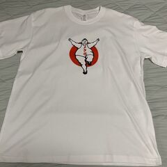 【新品】ユニークなメタボデザインTシャツ メンズXL 白 半袖 100％コットンの画像