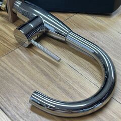 CREA ステンレス製　 キッチン混合水栓 シングルレバー 水栓　中古品　写真のものが全てです。の画像